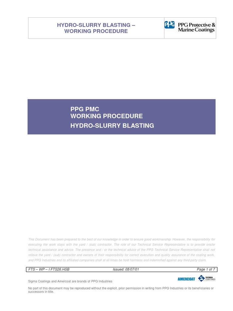 HSB - Hydro-Slurry Blasting | PDF | Industries | Industrial Processes