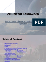 20 Rak'aat Taraaweeh: Special Prayer Offered in The Holy Month of Ramadan