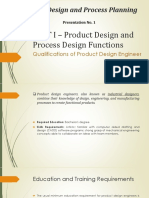 Qualifications of a Product Design Engineer