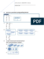 F-Soal Uas Ganjil Matematika Kelas 1 SD PDF