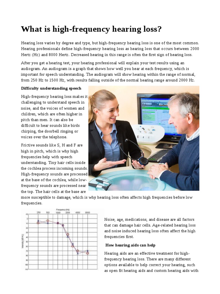 What Is High-Frequency Hearing Loss? | PDF | Hearing Loss | Hearing