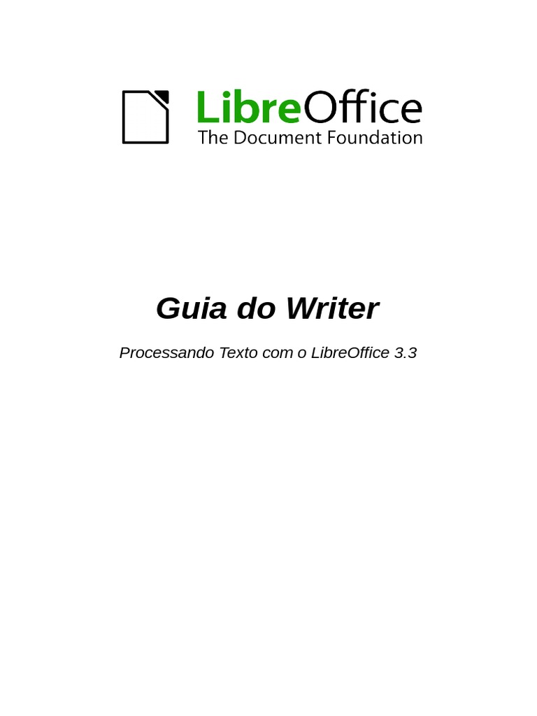 LibreOffice Writer Manual PDF | PDF | Programas | Computação e ...