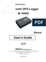 Holux M-1000C Bluetooth GPS Logger Manual Guide