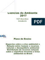 Plano de Ensino. Ciênc Ambiente