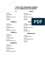 Cartelera Cine Normandi Semana Del Jueves 2 Al Miércoles 8 de Marzo