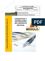 Conceptos y Definiciones de Contrato Estatal PDF
