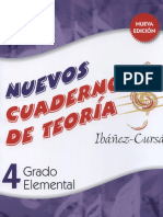 Nuevos Cuadernos de Teoria Musical - 4 Grado Elemental - Ibanez-Cursa