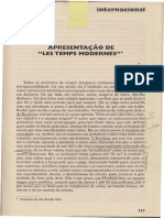 Sartre - Apresentacao - de - Les Temps Modernes PDF