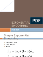 Exponential Smoothing