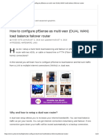 How To Configure PfSense As Multi Wan (DUAL WAN) Load Balance Failover Router