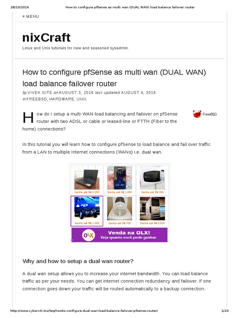 Photo inspiration: Picture Idea: Pfsense Dual Wan Load Balancing