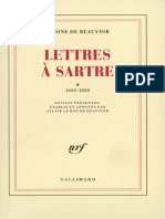 Lettres a Sartre simone de beauvoir (22p.)