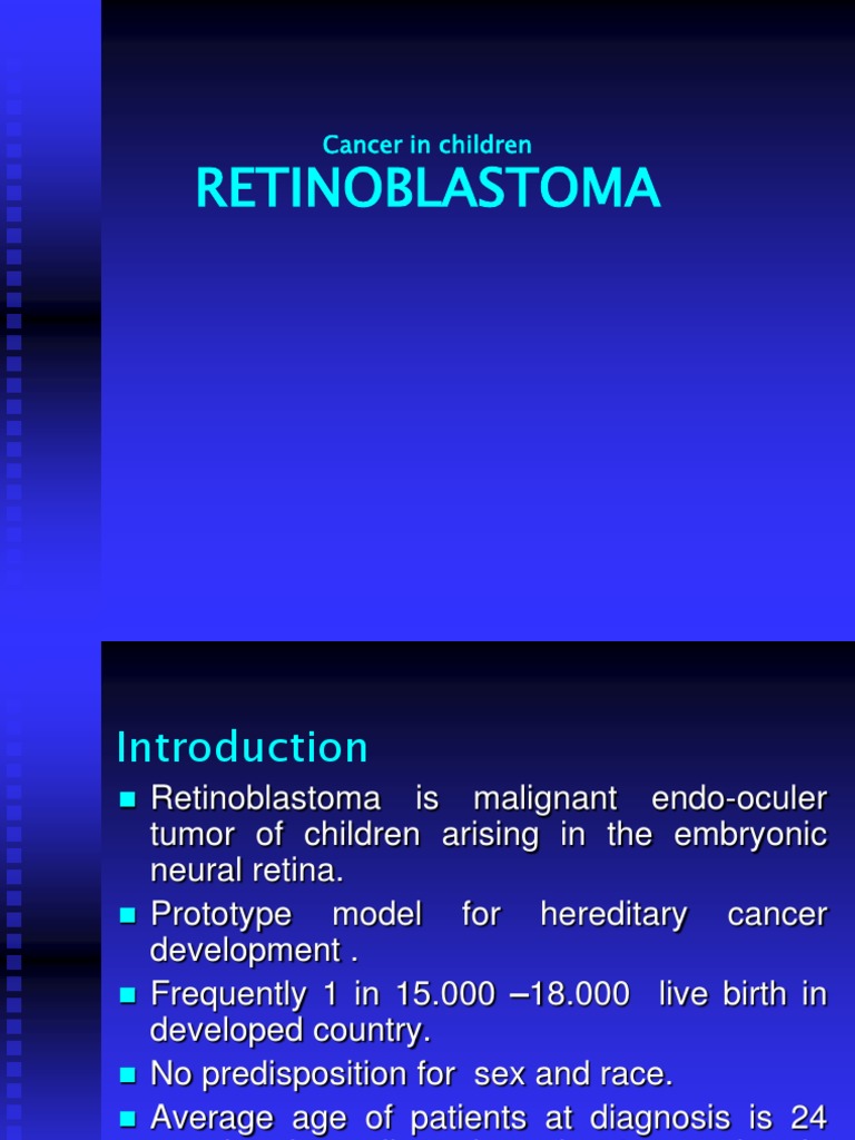 Retinoblastoma: Cancer in Children | PDF | Radiation Therapy | Chemotherapy
