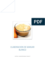 Elaboración de manjar blanco: proceso, costos y resultados