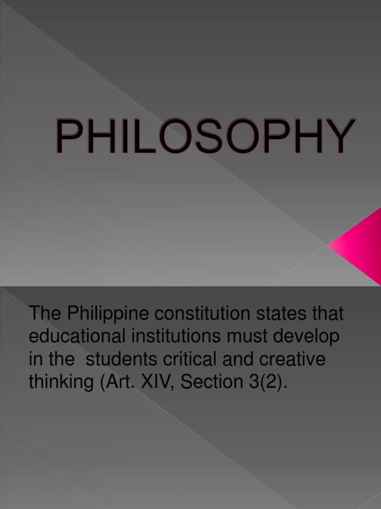 Philosophy Definition Reason