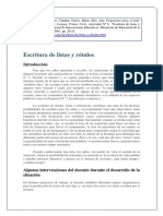 Castedo y Otros. Escritura de Listas y Rotulos PDF