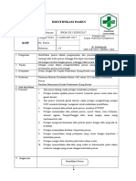 Sop Identifikasi Pasien