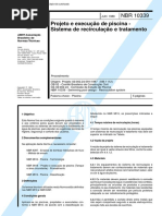 NBR 10339 - Projeto e Execução de Piscina - Sistema de Recir PDF