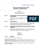 Reglamento CA Sobre El Origen de Las Mercancias