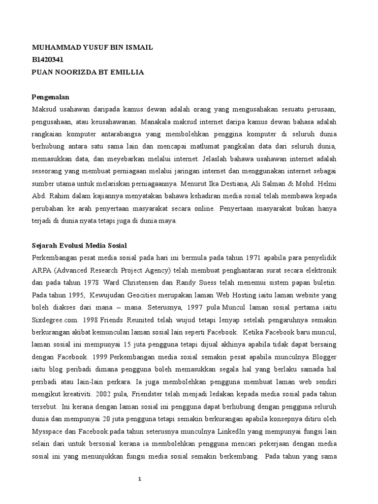 Tokoh Usahawan Internet Pdf