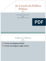 Apresentação Introdução A Políticas PúblicasEnriqueSaravia