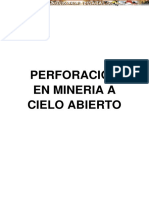 Perforación rotopercutiva en minería a cielo abierto