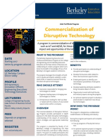 Commercialization of Disruptive Technology