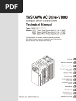 YASKAWA AC Drive-V1000 Compact Vector Control Drive Technical Manual