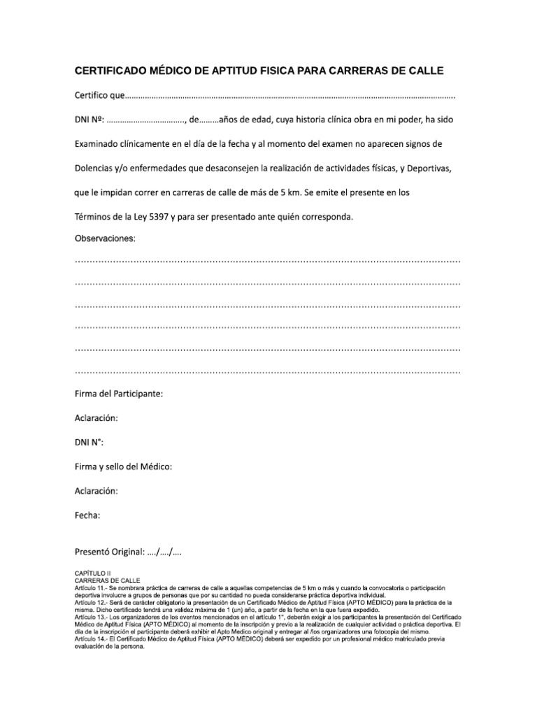 ModeloCertificado Apto Fisico PDF PDF
