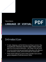 Language of Virtual Worlds