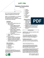 (DLSU) Statutory Construction - Reviewer PDF
