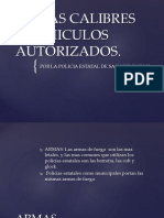 Armas Calibres y Vehiculos Autorizados