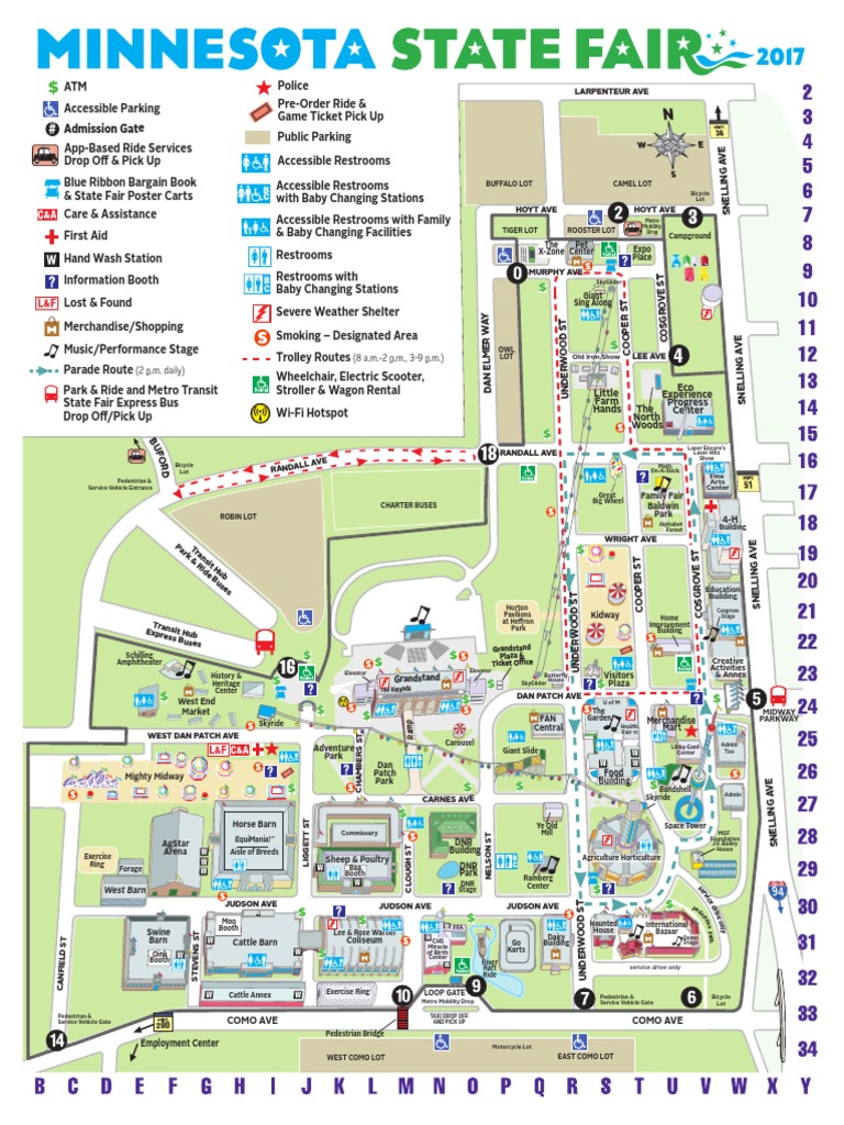 Map Of Minnesota State Fair