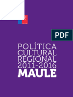 MAULE Politica Cultural Regional 2011 2016 PDF