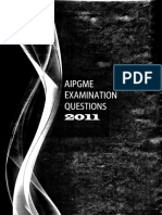 Mudit Khanna AIPGMEE 2011 Questions