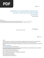 Windows 10 and Windows Server 2016 Security Auditing and Monitoring Reference