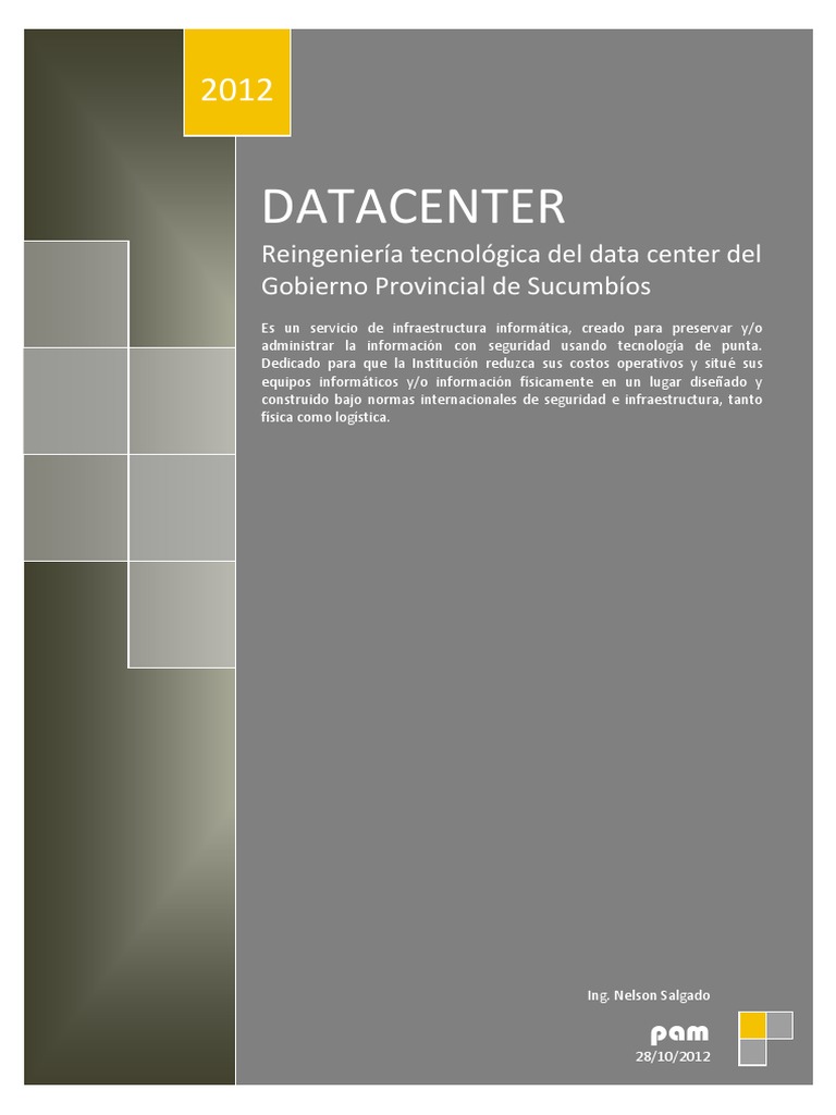 Reingeniería del Data Center en Sucumbíos | PDF | Centro de datos | La ...