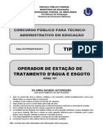 Tipo 1: Operador de Estação de Tratamento D'Água E Esgoto