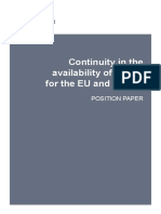 Continuity in the Availability of Goods for the EU and the UK Position Paper 21 de Agosto