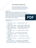 252contoh Soal Psikotes Analogi Verbal PDF