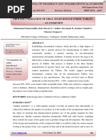 Process Validation of Oral Solid Dosage Form. Tablet-An Overview