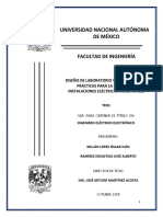 Diseño de laboratorio y prácticas para la materia de Instalaciones Eléctricas Industriales de la UNAM