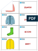 Kids Flashcards Clothes 1 PDF