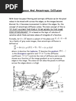 Scale Space and Anisotropic Diffusion: Laplacian Gradient Divergence