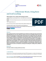 Recycling of Electronic Waste, Using Basic and Acid Leaching