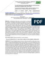 Relação de Avanço e Patinagem em Um Trator Agrícola em Função Da Lastragem e Da Pressão de Ar No Pneu