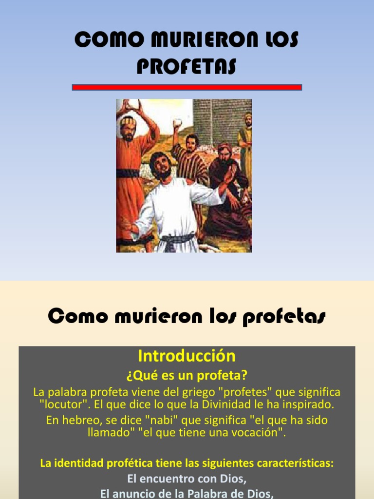 457como Murieron Los Profetas Pdf Isaias Ezequiel