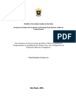 Denis Roberto Zamignani Uma Tentativa de Caracterização Da Prática Clínica Do Analista Do Comportamento