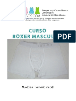 Moldes Patrones Boxer Xxs Xs S M L XL XXL XXXL