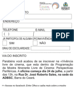 FICHA de INSCRIÇÃO